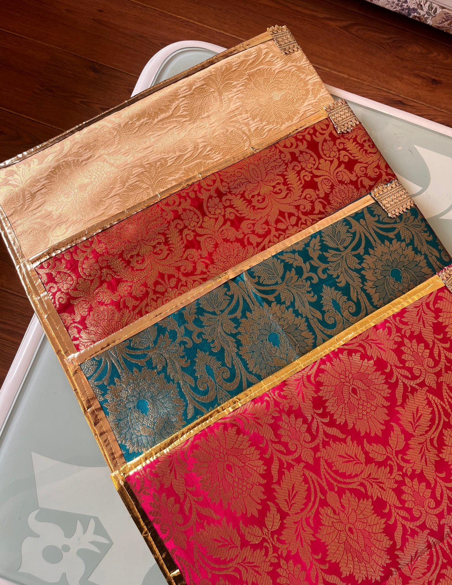 Luxury Banarasi Suit Cover (see-through)