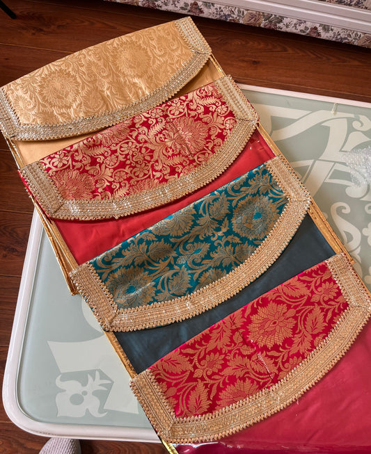 Luxury Banarasi Suit Cover (see-through)