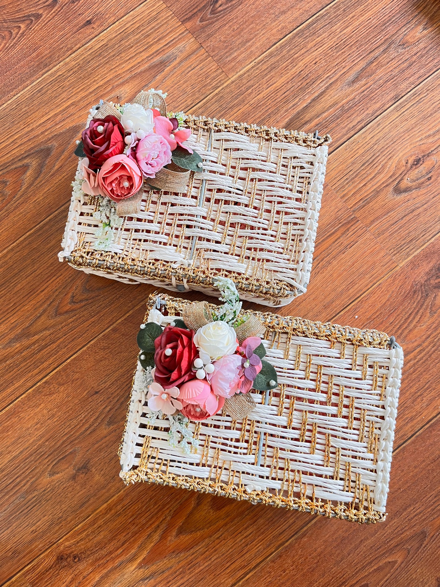 Ivory & Gold Gift Hamper Box