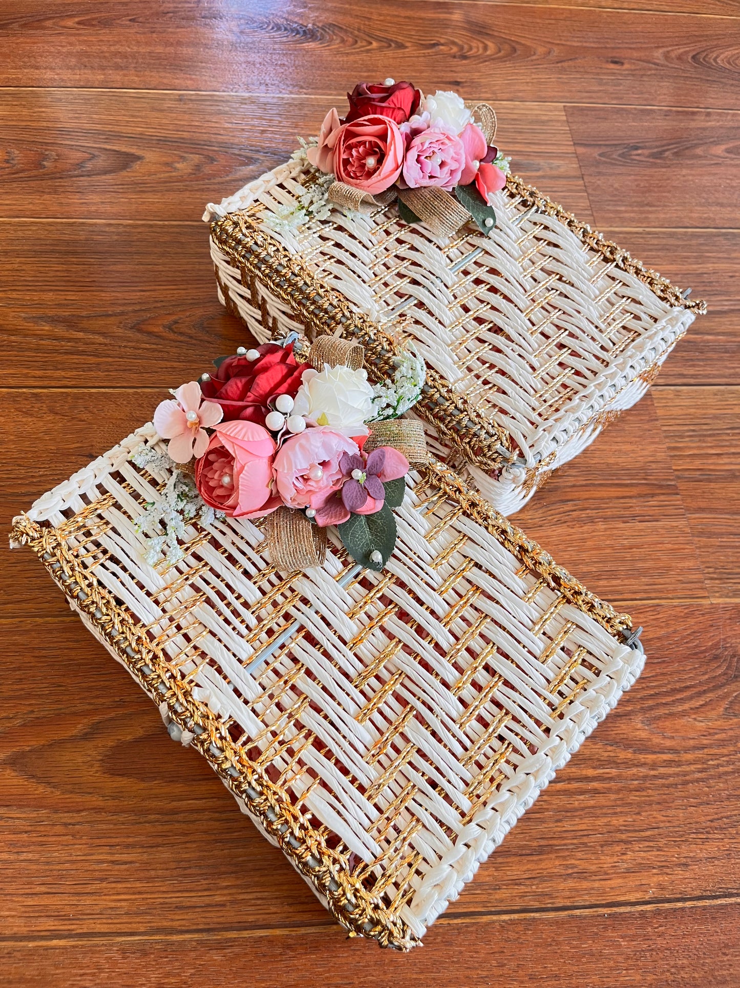 Ivory & Gold Gift Hamper Box