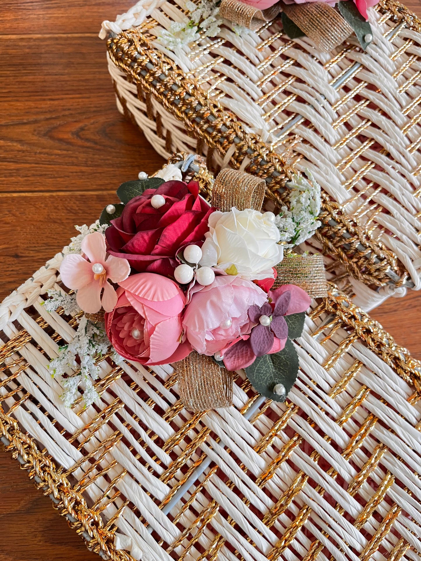Ivory & Gold Gift Hamper Box