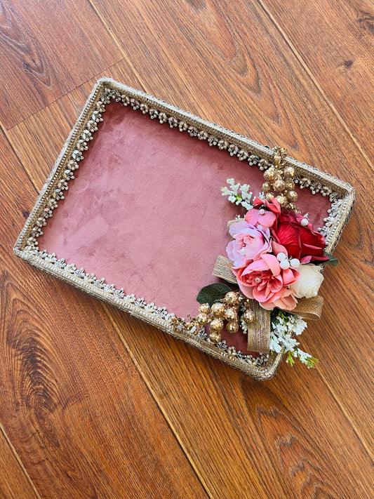 Luxury Suede Jewellery Tray